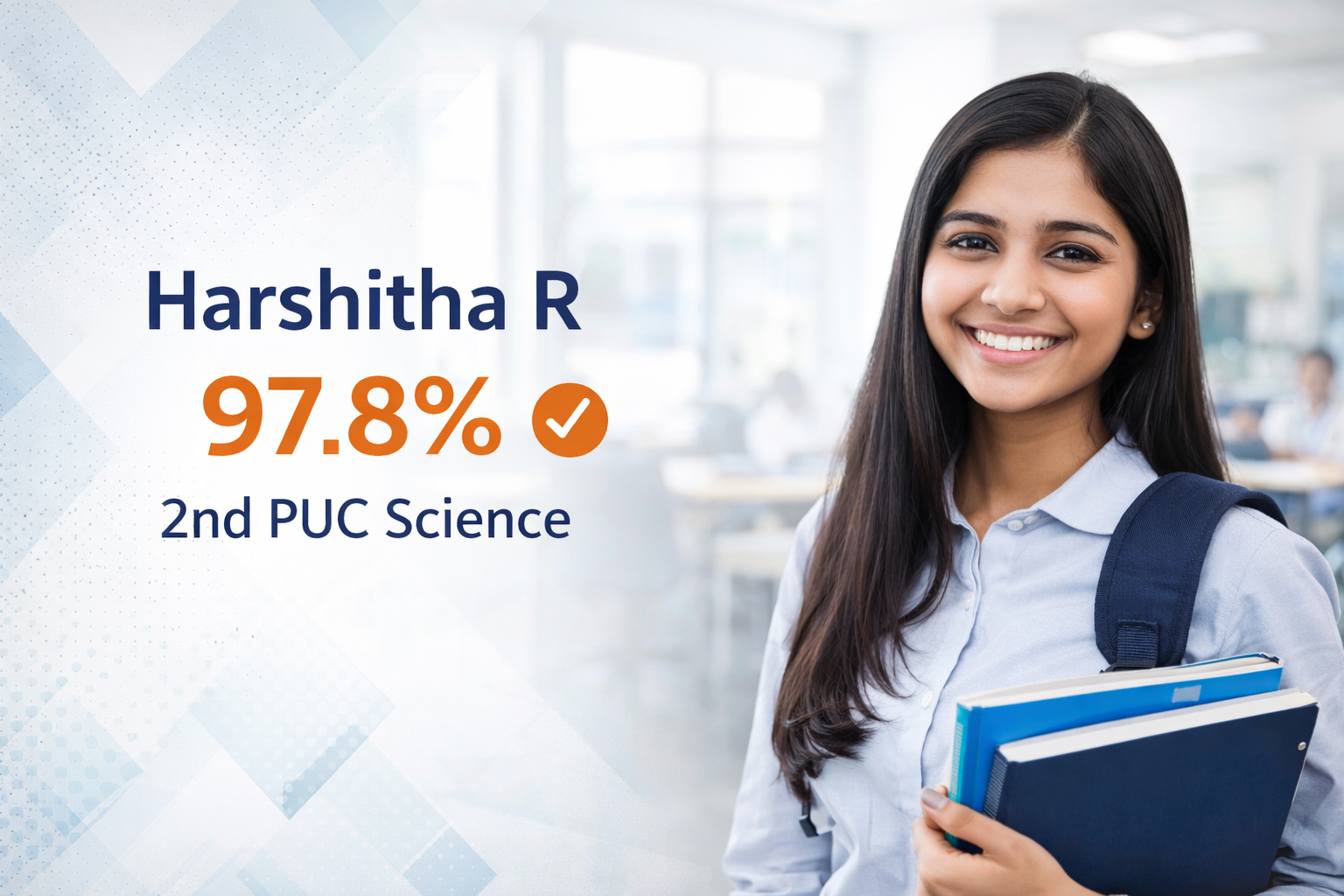 Topper student 2nd PUC Science